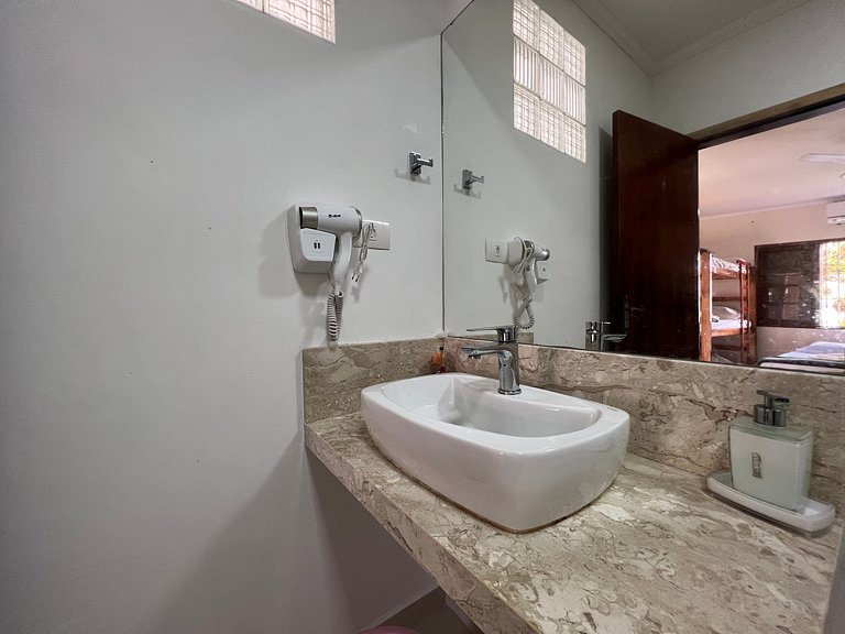 150m Praia -Ar condicionado -Petfriendly - Jardim