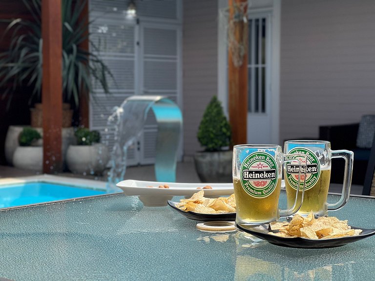 150m Praia -Ar condicionado -Petfriendly - Jardim