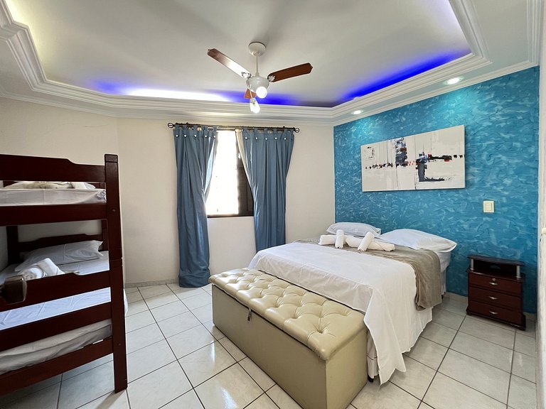 50m Praia-Tupi - WI-FI -SmartTV- Enxoval completo