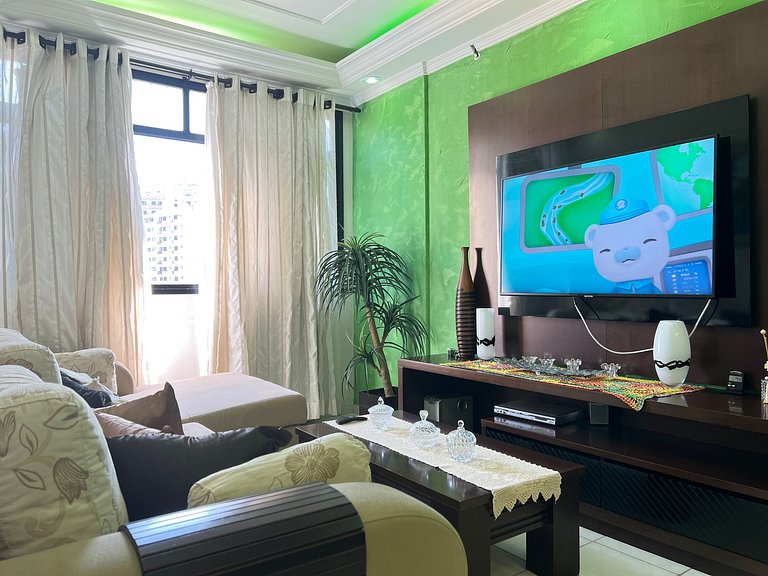 50m Praia-Tupi - WI-FI -SmartTV- Enxoval completo