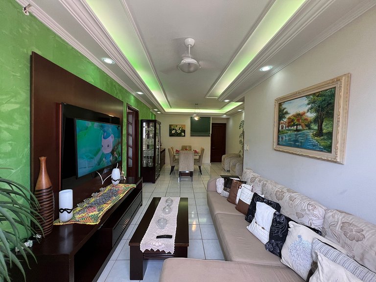 50m Praia-Tupi - WI-FI -SmartTV- Enxoval completo