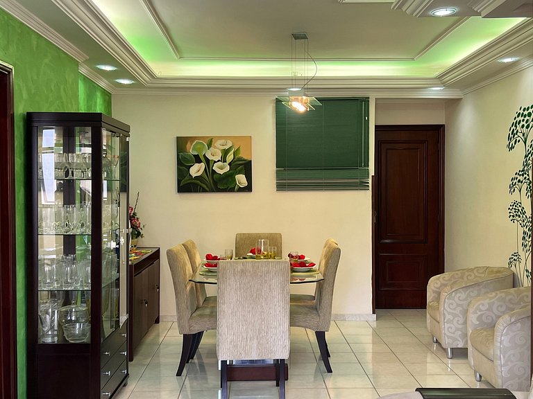 50m Praia-Tupi - WI-FI -SmartTV- Enxoval completo