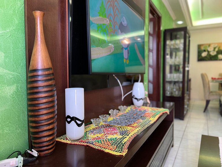 50m Praia-Tupi - WI-FI -SmartTV- Enxoval completo