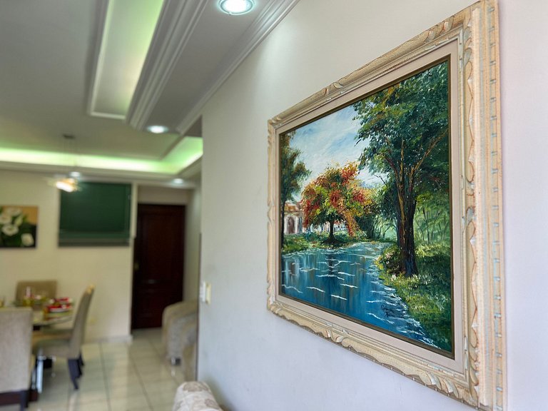 50m Praia-Tupi - WI-FI -SmartTV- Enxoval completo