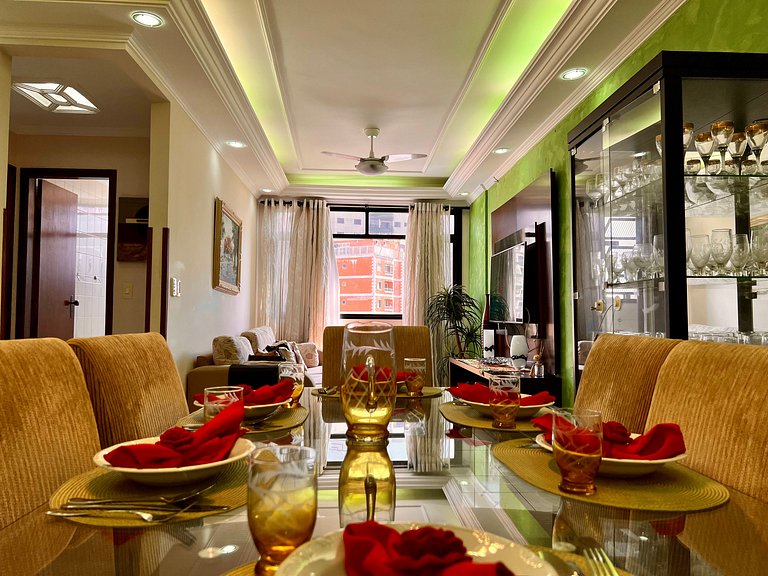 50m Praia-Tupi - WI-FI -SmartTV- Enxoval completo