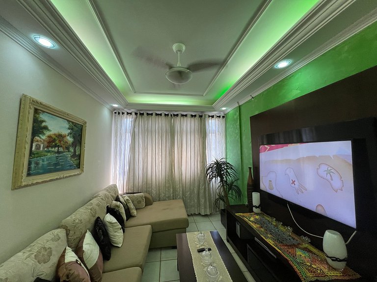 50m Praia-Tupi - WI-FI -SmartTV- Enxoval completo