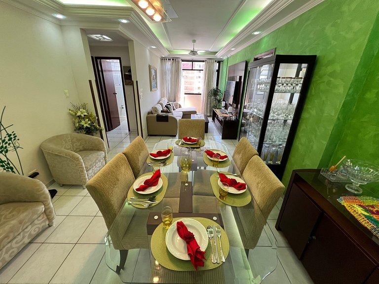 50m Praia-Tupi - WI-FI -SmartTV- Enxoval completo