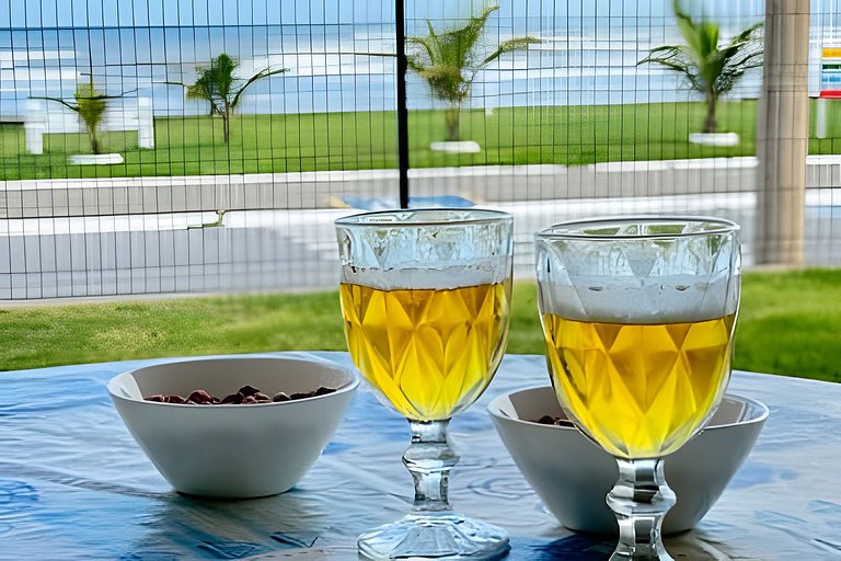 Beira Mar - Hidro- Wi-fi- Vista mar- Churrasqueira