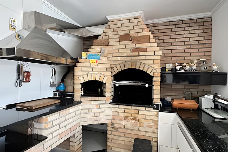 300mPraia, Área Gourmet, Piscina, Mirante, Ar cond