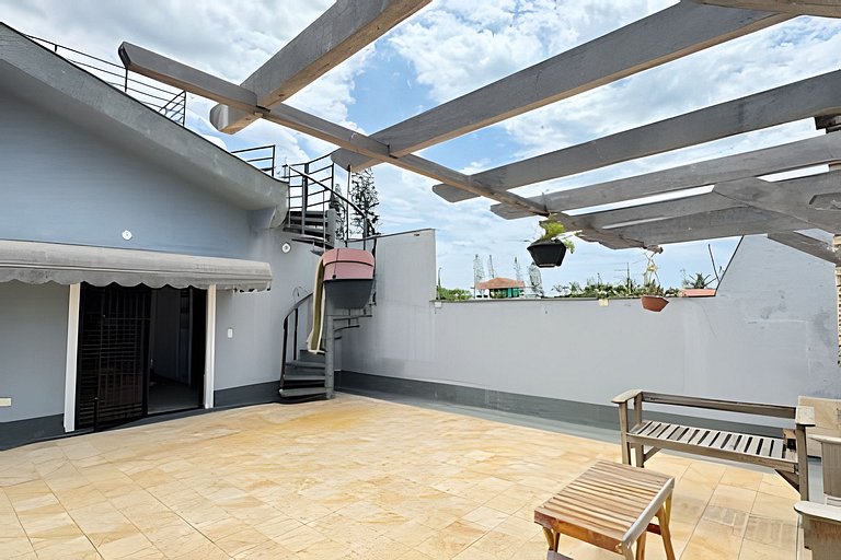 300mPraia, Área Gourmet, Piscina, Mirante, Ar cond