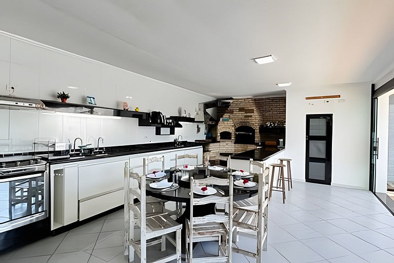 300mPraia, Área Gourmet, Piscina, Mirante, Ar cond