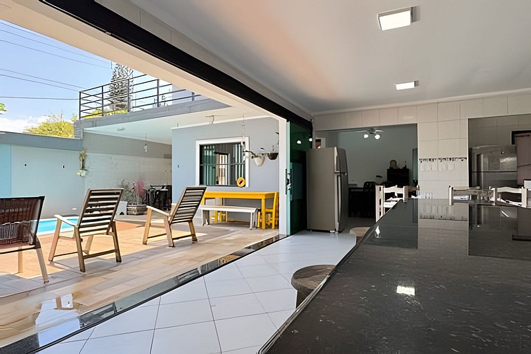 300mPraia, Área Gourmet, Piscina, Mirante, Ar cond