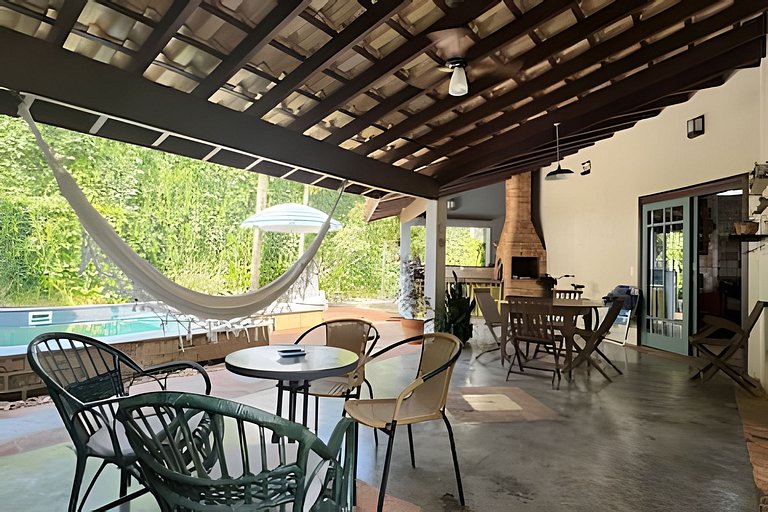 200M da praia, Ar, Piscina, Churrasqueira, Jardim