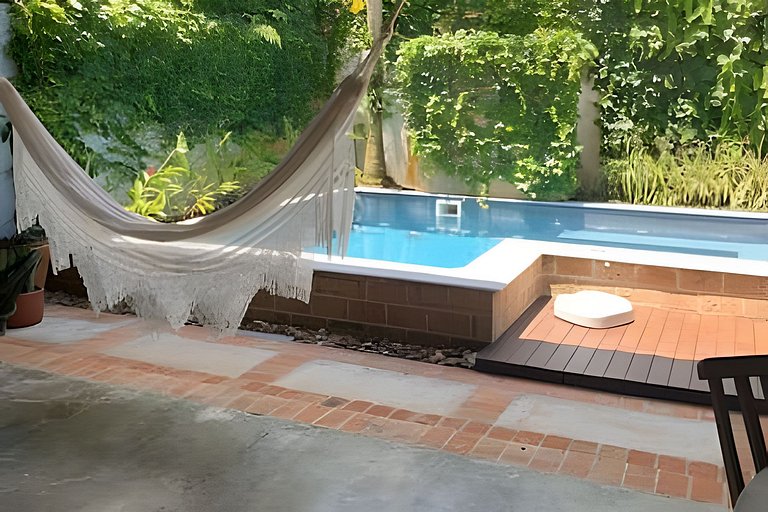 200M da praia, Ar, Piscina, Churrasqueira, Jardim