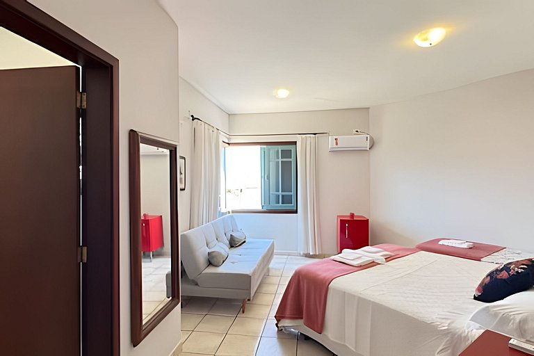 200M da praia, Ar, Piscina, Churrasqueira, Jardim