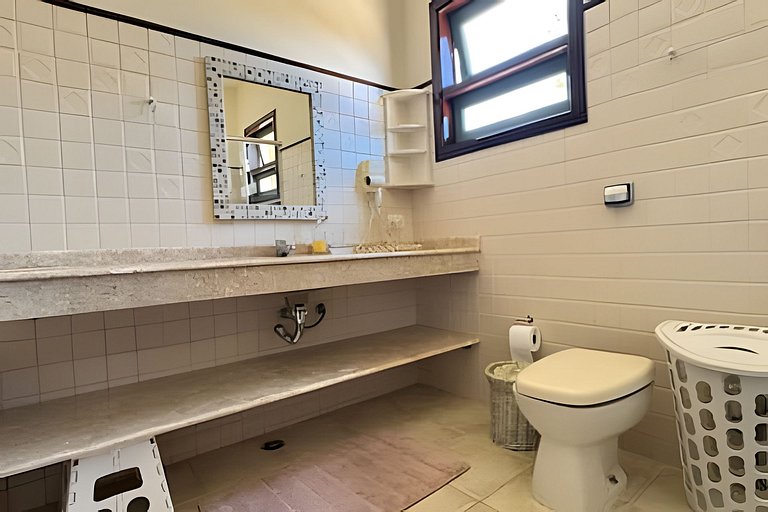 200M da praia, Ar, Piscina, Churrasqueira, Jardim