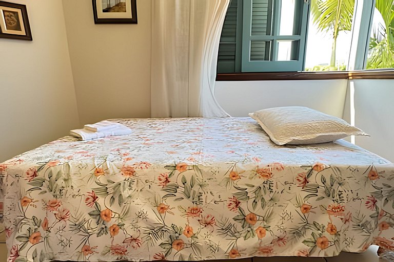 200M da praia, Ar, Piscina, Churrasqueira, Jardim