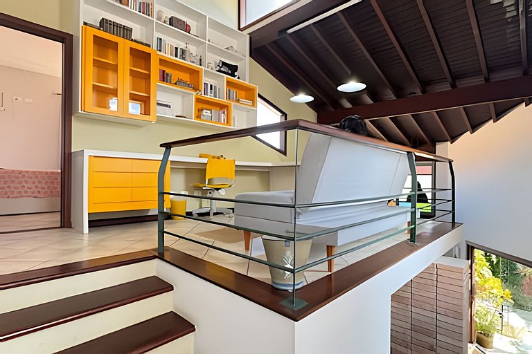 200M da praia, Ar, Piscina, Churrasqueira, Jardim