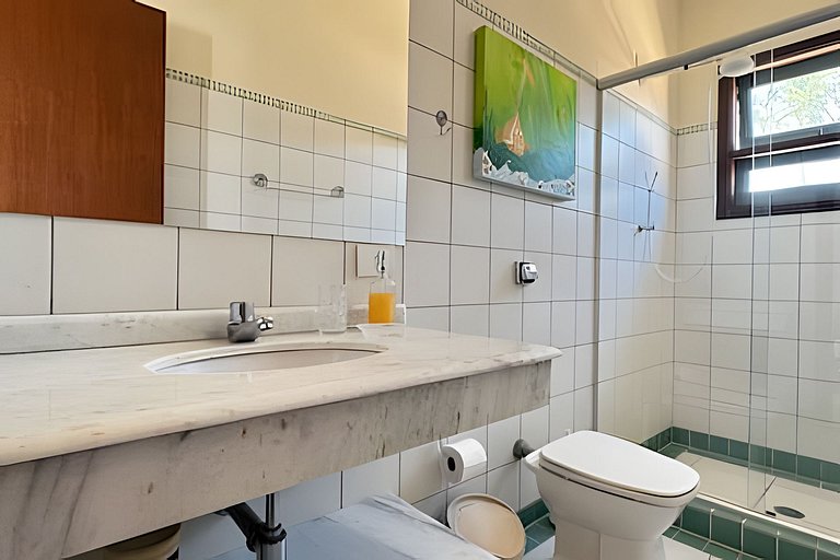 200M da praia, Ar, Piscina, Churrasqueira, Jardim