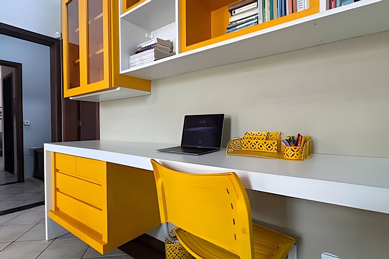 200M da praia, Ar, Piscina, Churrasqueira, Jardim