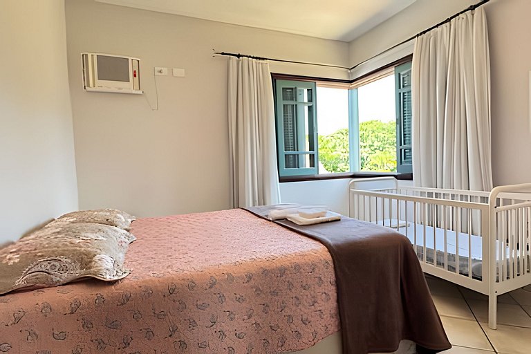 200M da praia, Ar, Piscina, Churrasqueira, Jardim