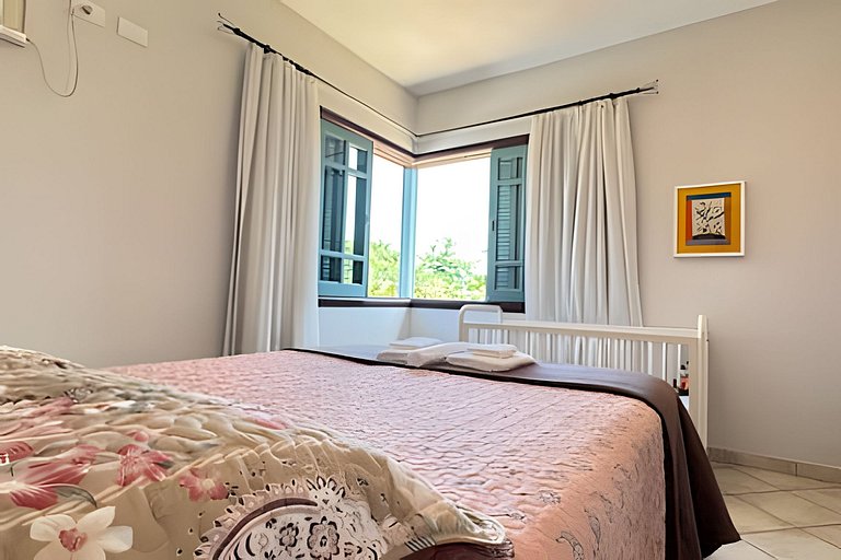 200M da praia, Ar, Piscina, Churrasqueira, Jardim