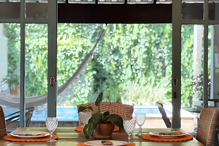 200M da praia, Ar, Piscina, Churrasqueira, Jardim