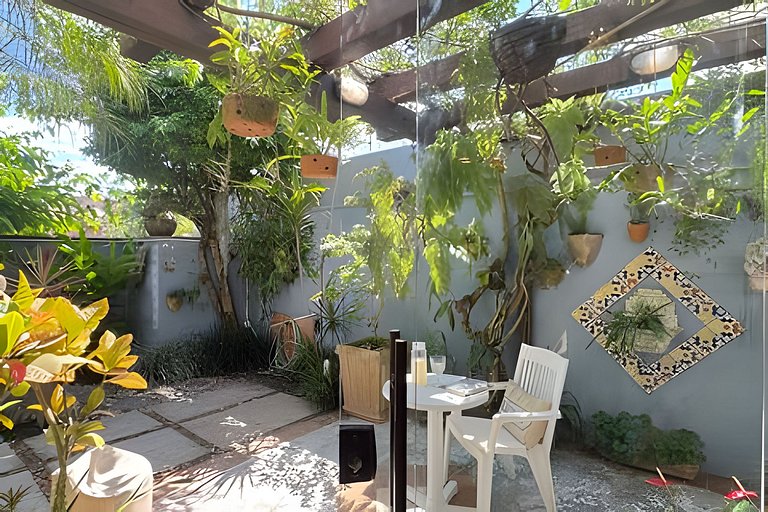 200M da praia, Ar, Piscina, Churrasqueira, Jardim