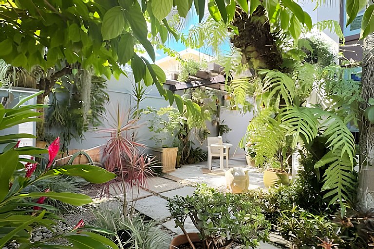 200M da praia, Ar, Piscina, Churrasqueira, Jardim