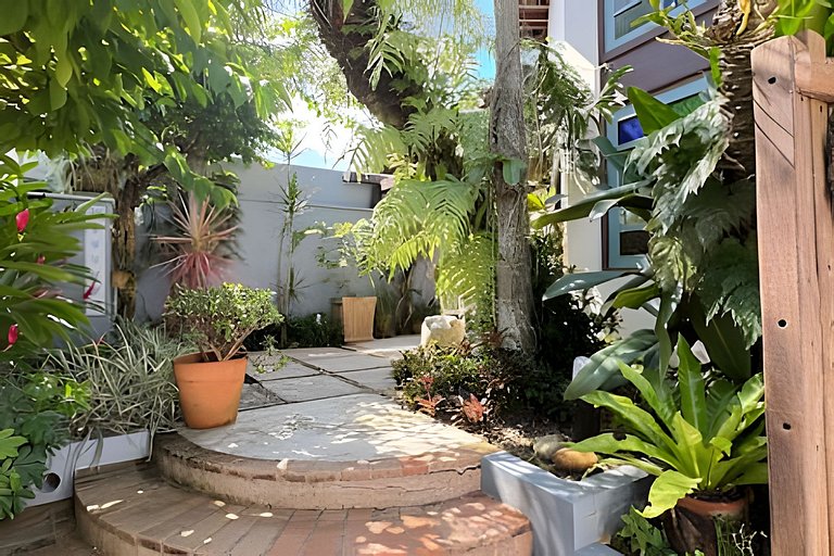 200M da praia, Ar, Piscina, Churrasqueira, Jardim