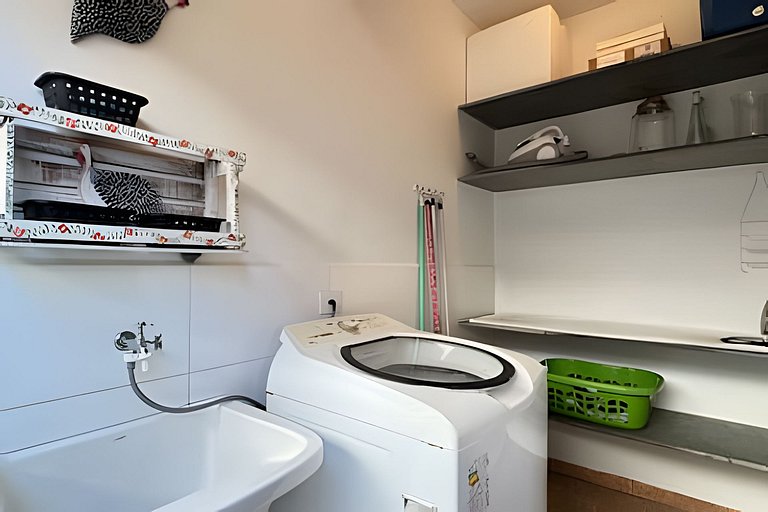 200M da praia, Ar, Piscina, Churrasqueira, Jardim