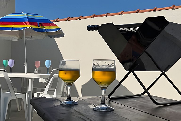 Casa centro 80M praia, Ar, Enxoval,Estacionamento