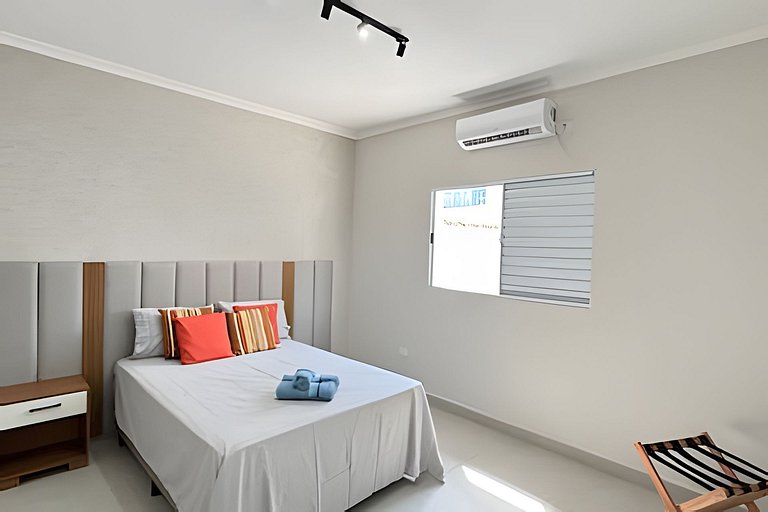 Casa centro 80M praia, Ar, Enxoval,Estacionamento