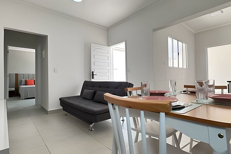 Casa centro 80M praia, Ar, Enxoval,Estacionamento