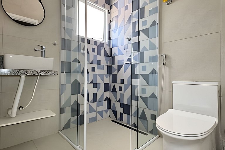 Casa centro 80M praia, Ar, Enxoval,Estacionamento