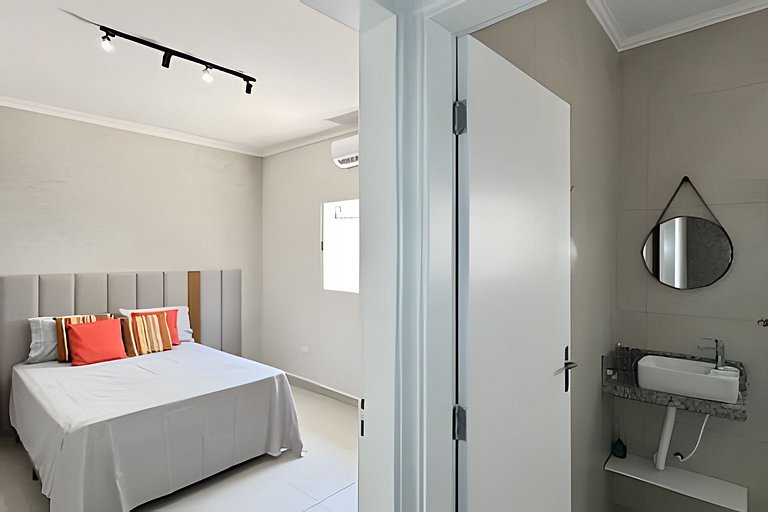 Casa centro 80M praia, Ar, Enxoval,Estacionamento