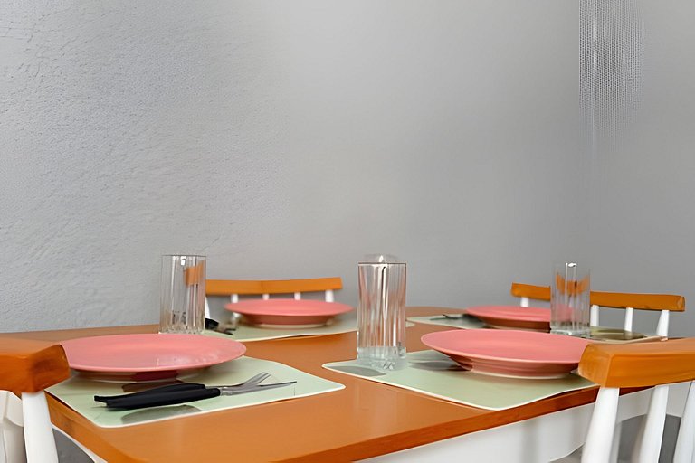 Casa centro 80M praia, Ar, Enxoval,Estacionamento