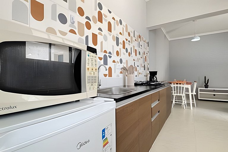 Casa centro 80M praia, Ar, Enxoval,Estacionamento