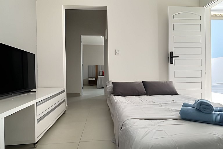 Casa centro 80M praia, Ar, Enxoval,Estacionamento