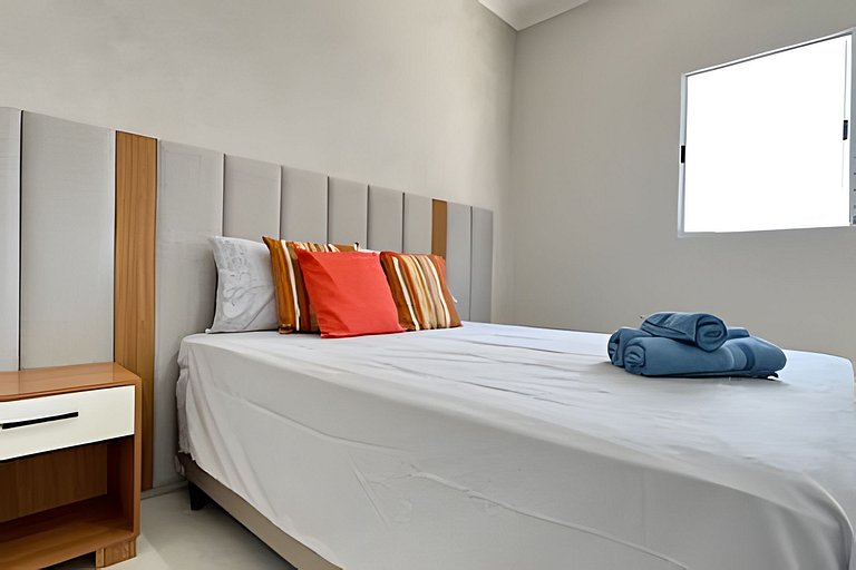 Casa centro 80M praia, Ar, Enxoval,Estacionamento