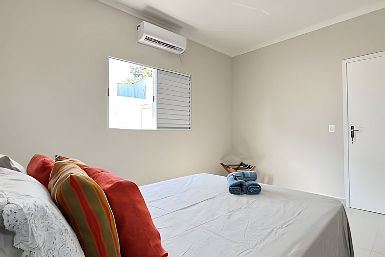 Casa centro 80M praia, Ar, Enxoval,Estacionamento