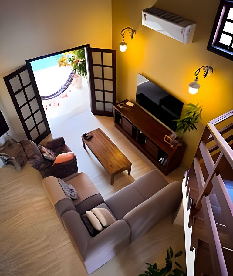 Piscina, Ar, Academia e Cervejeira — 220m da praia