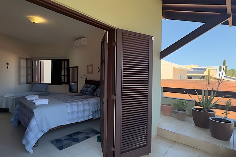 Piscina, Ar, Academia e Cervejeira — 220m da praia