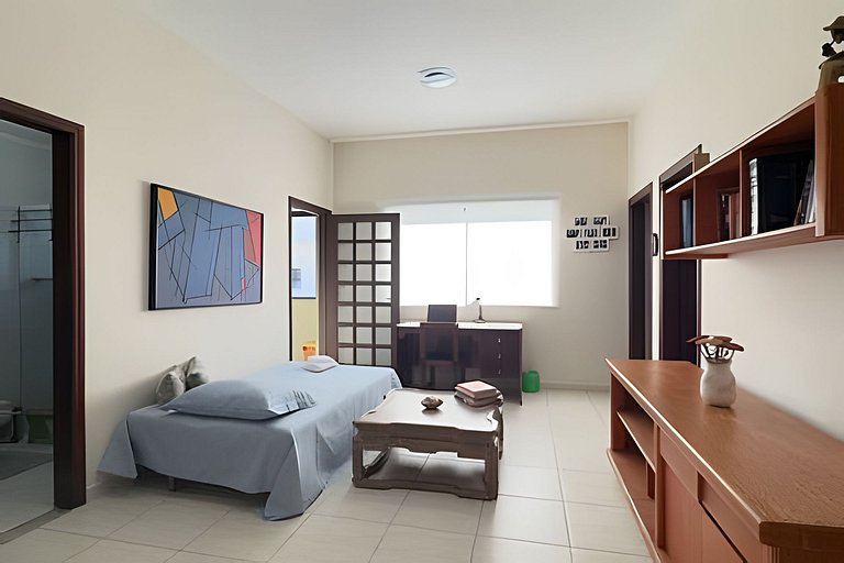 Piscina, Ar, Academia e Cervejeira — 220m da praia