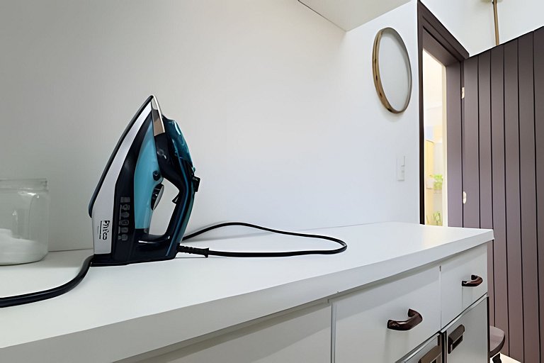 Piscina, Ar, Academia e Cervejeira — 220m da praia