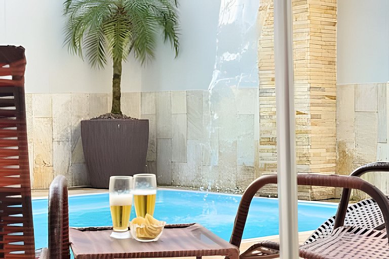 Beira Mar, Piscina, Churrasqueira, Ar, Vista 360