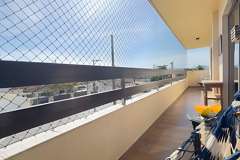 Apê 3 Quartos, Vista Mar e Montanha, Ar, Wi-fi