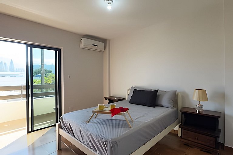 Apê 3 Quartos, Vista Mar e Montanha, Ar, Wi-fi