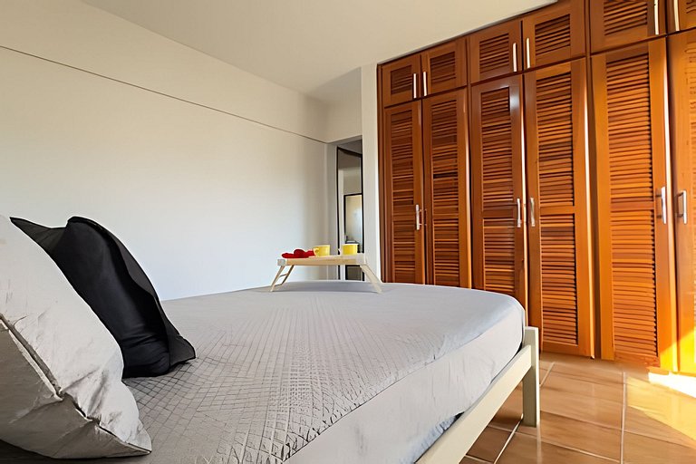 Apê 3 Quartos, Vista Mar e Montanha, Ar, Wi-fi