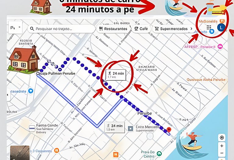 Casa Térrea com Churrasqueira, Wi-Fi e Garagem
